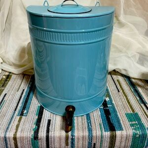Turquoise Metal Drink Dispenser